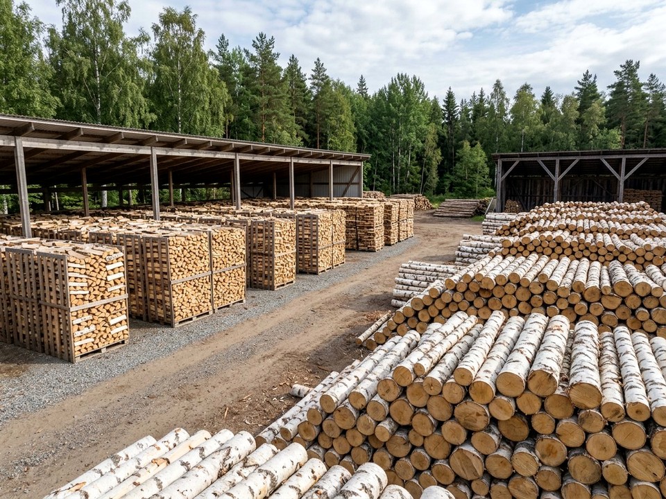 Кругляк берёзовый для распила